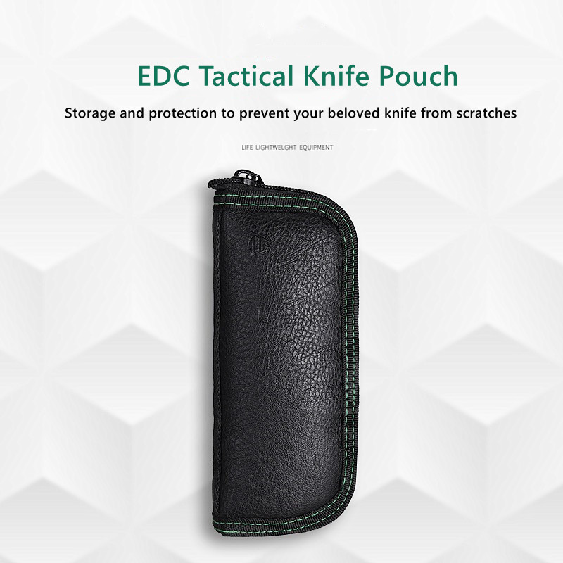Edc Everyday Carry Knives - Cuchillo plegable, bolsa de cuero, funda