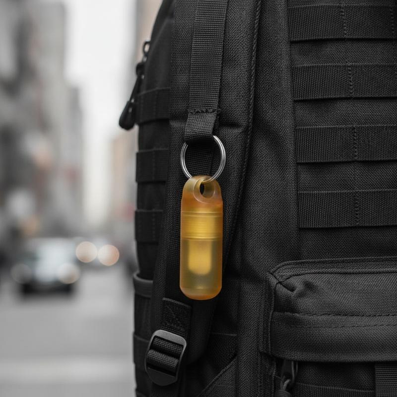 Edc Pill Carry - Pequeña botella para pastillas PEI, caja