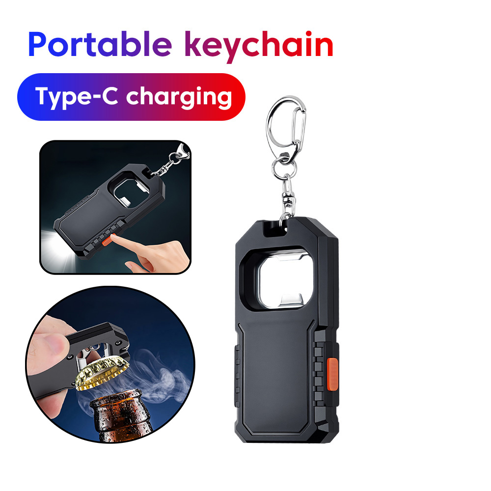 Keychain Flashlight - Linterna Llavero Multifuncional Portátil con Carga
