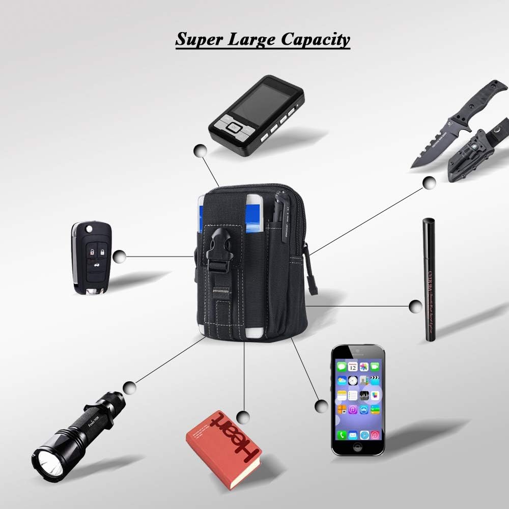 Bolsa táctica Molle para cintu - Edc Carry Bag reseña y precio