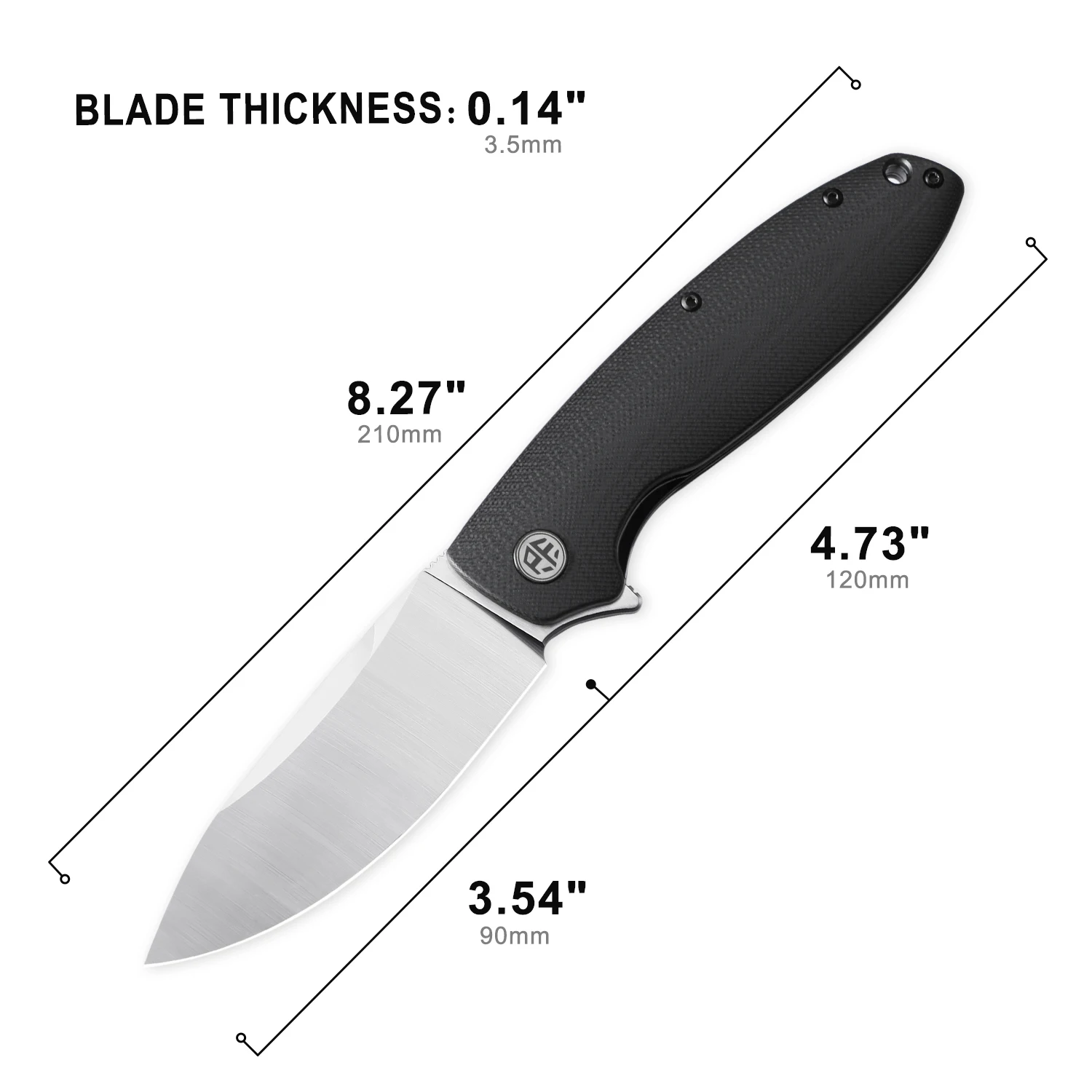 Cuchillo plegable petrificado  - Pocket Knife Ceramic reseña y precio