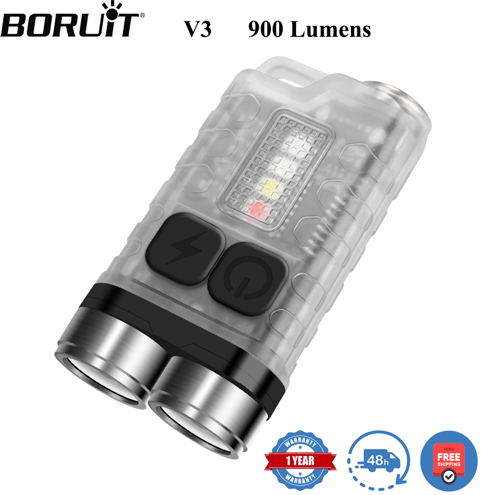 Linterna LED BORUiT V3, Portát - Keychain Flashlight reseña y precio