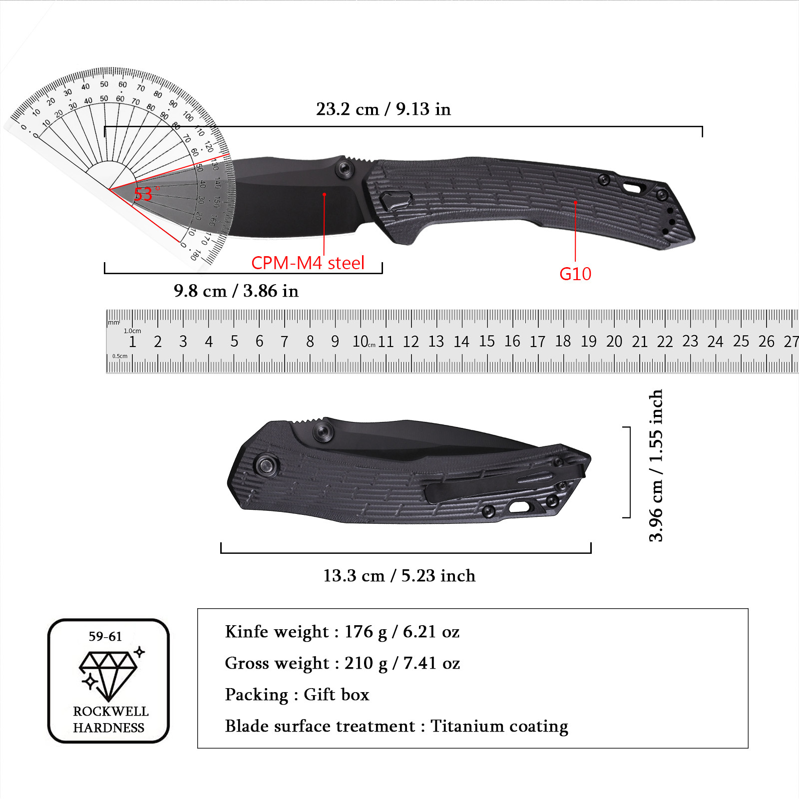 Herramienta de corte plegable  - Edc Everyday Carry Knives reseña y precio