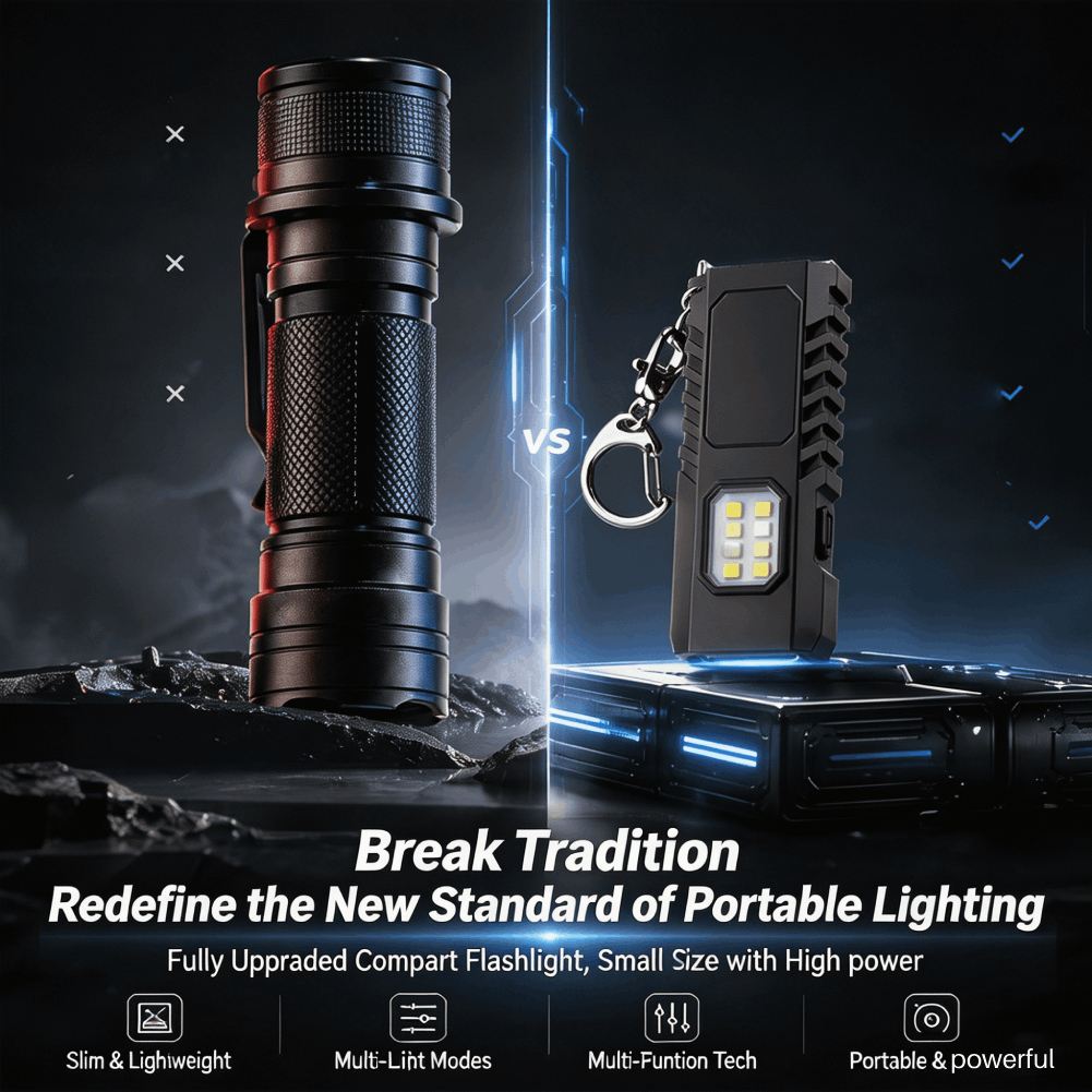 Mini linterna de llavero EDC r - Keychain Flashlight reseña y precio